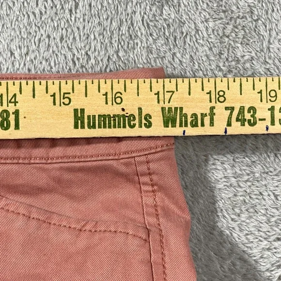 Old Navy Pixie Crop Blush Mid‎ Rise 12 Peach Amelia Rose Stretch Chino Outdoorsy - Picture 6 of 14